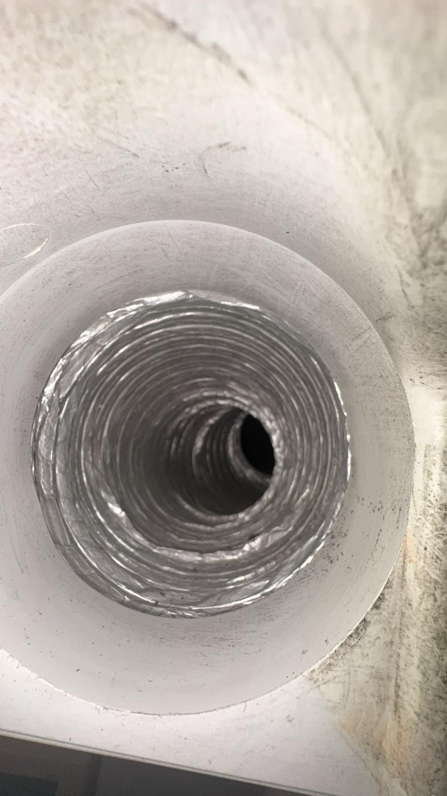 Ventilatiekanaal na reiniging