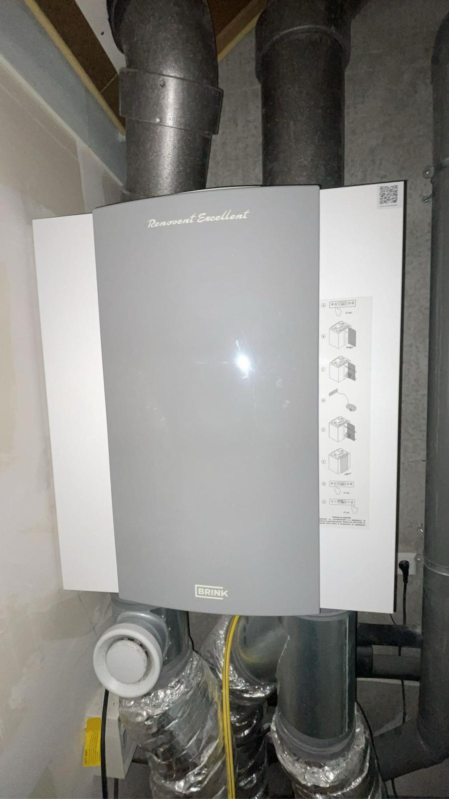 WTW-unit & warmtewisselaar na reiniging